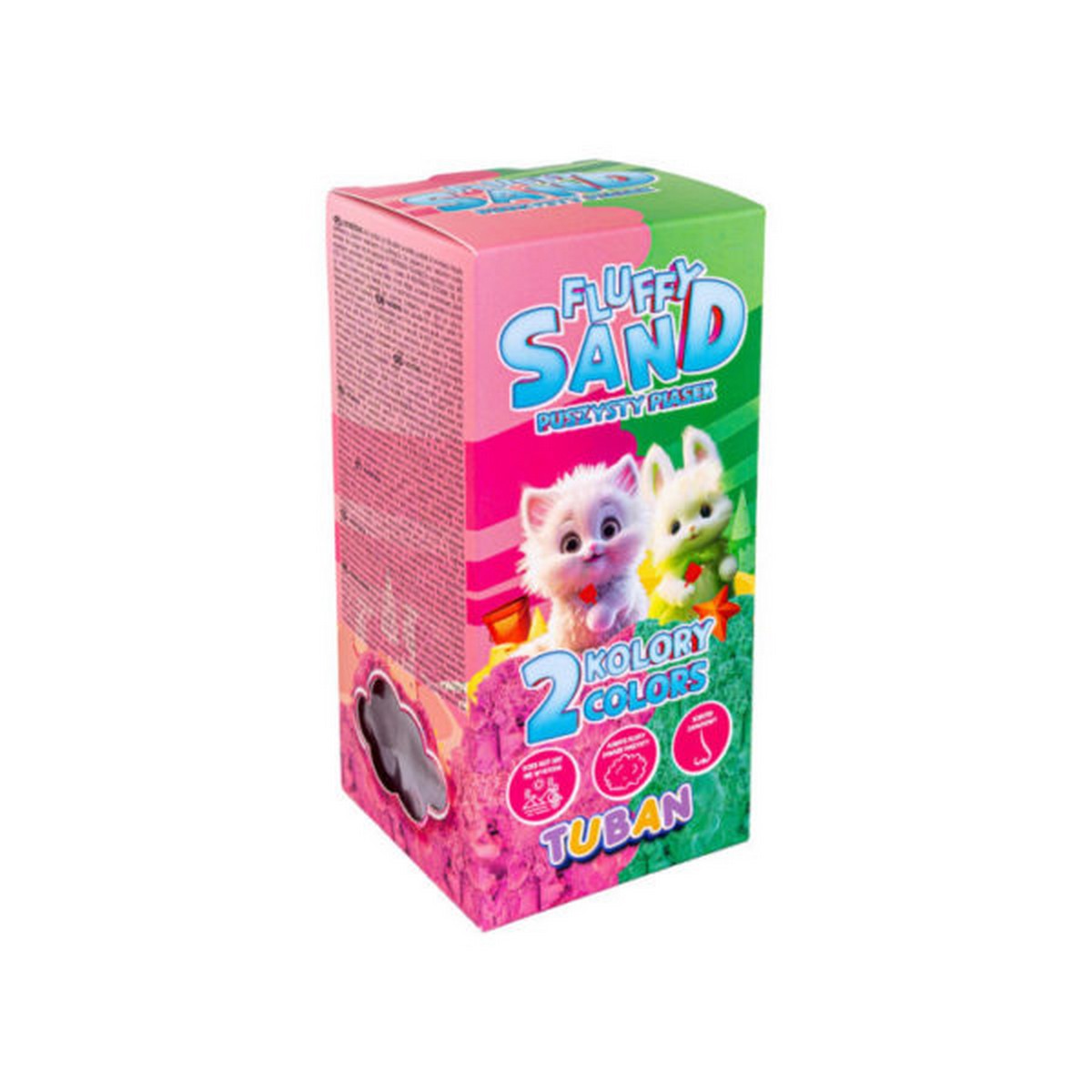 Set Sabbia Morbida Fluffy - Rosa e Verde