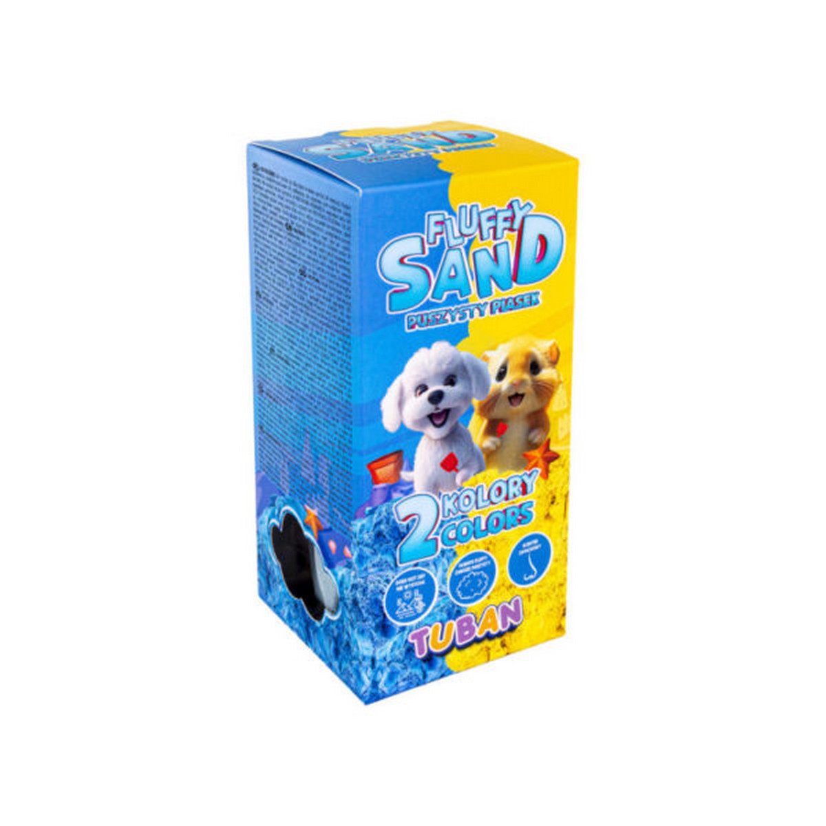 Set Sabbia Morbida Fluffy - Blu e Giallo