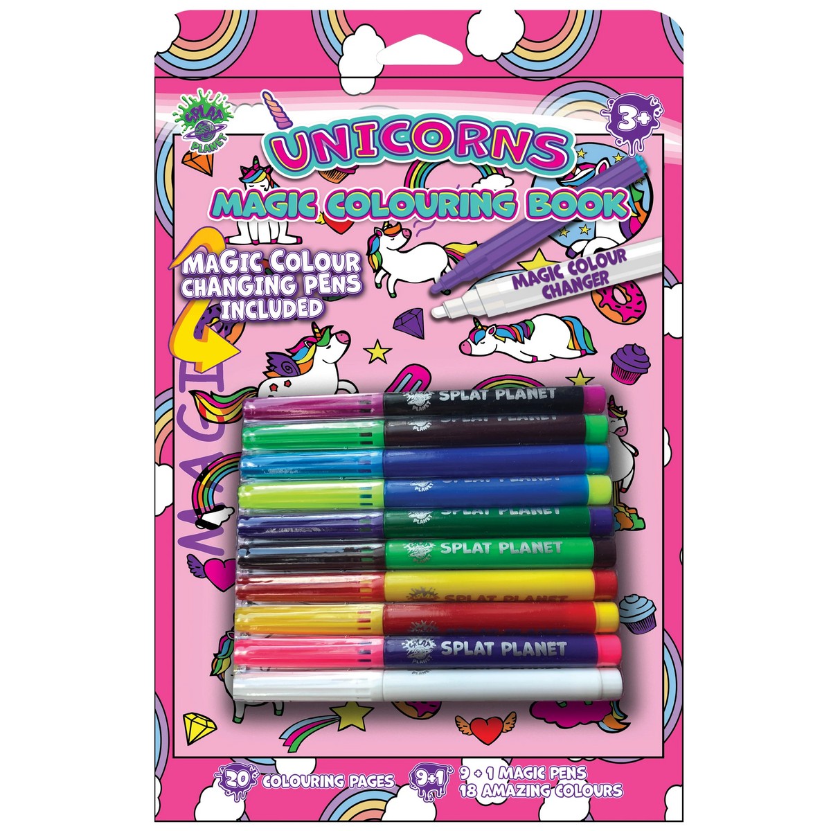 Libro con Colori Magici - Unicorni