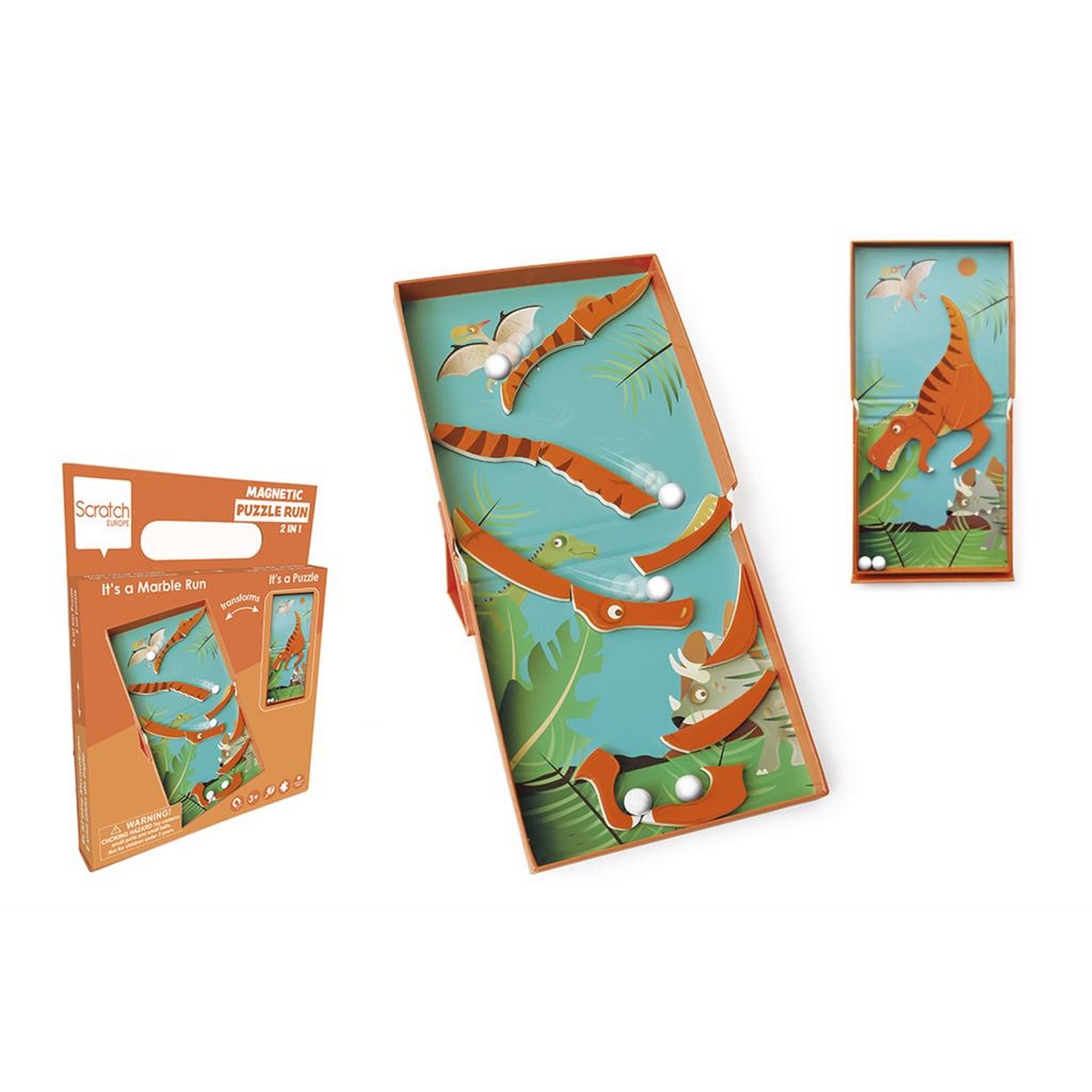 Puzzle Magnetico 2 in 1 - Dinosauro