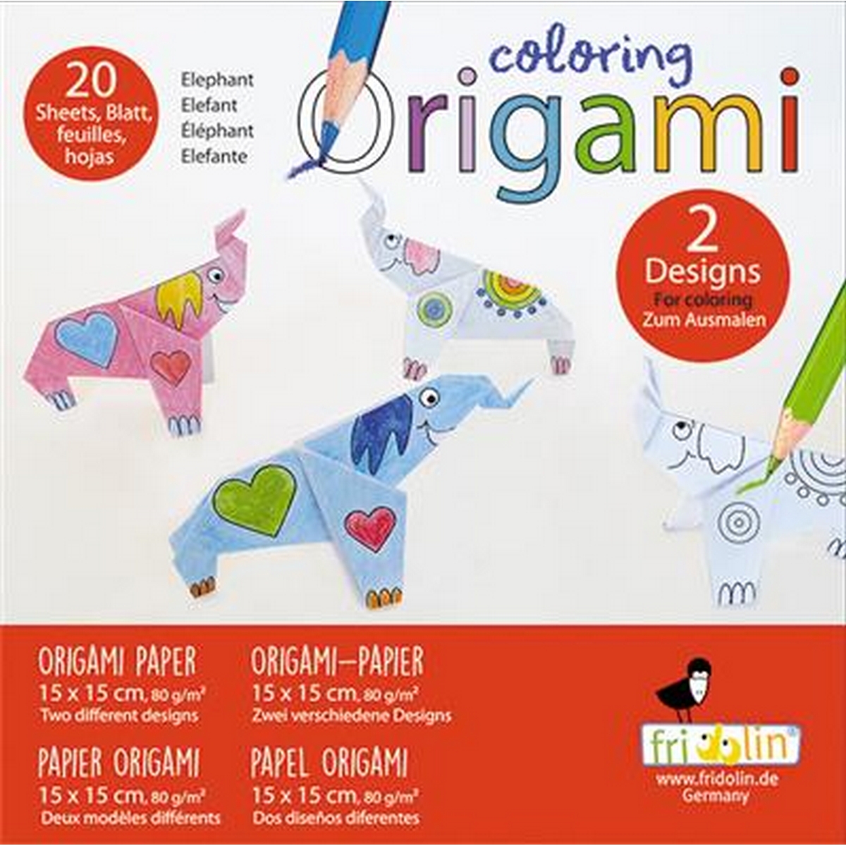 Coloring Origami - Elefante