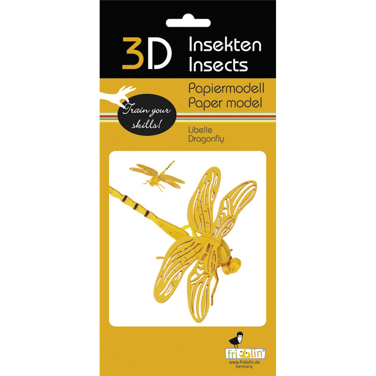 Libellula - Modello di carta 3D