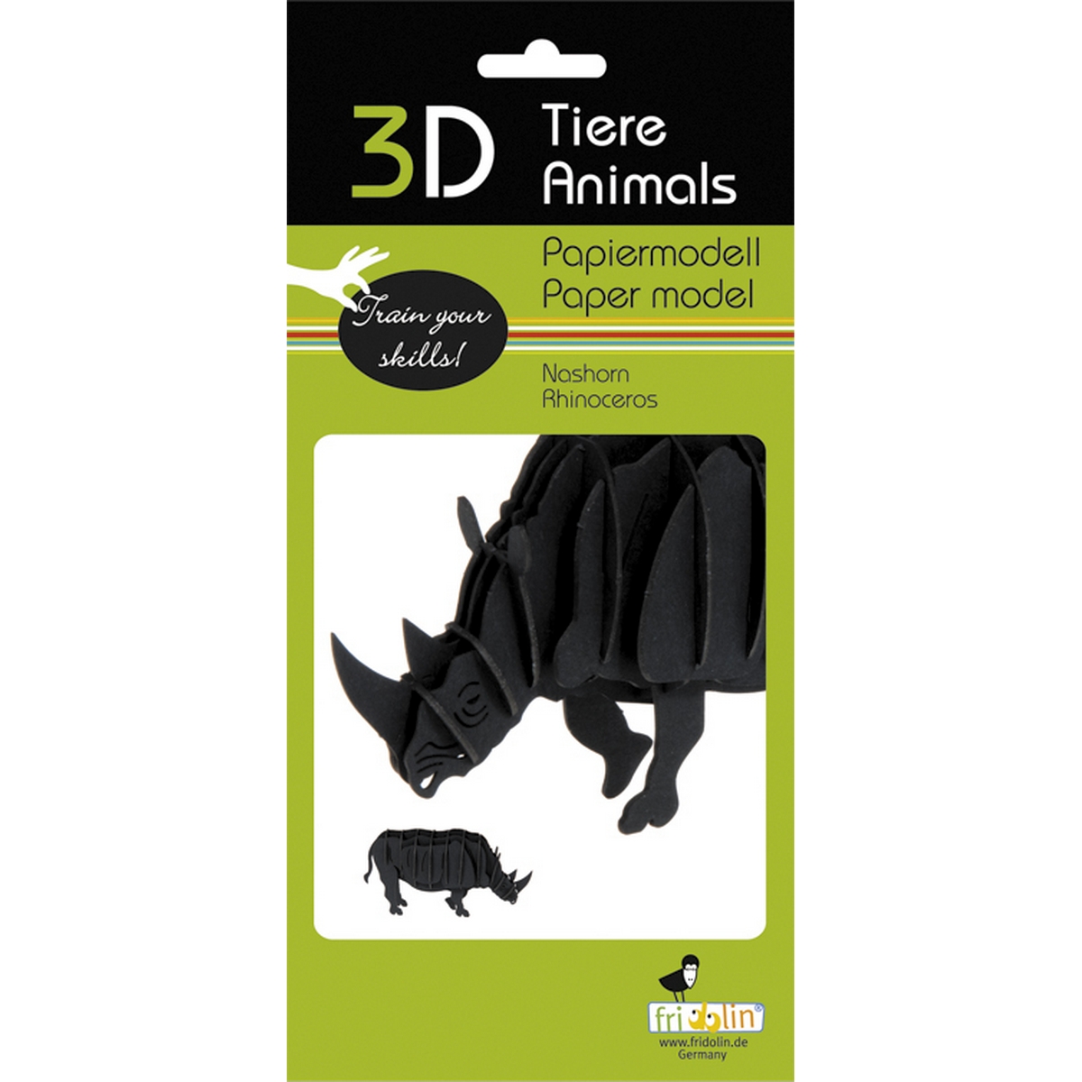 Rinoceronte - Modello di carta 3D