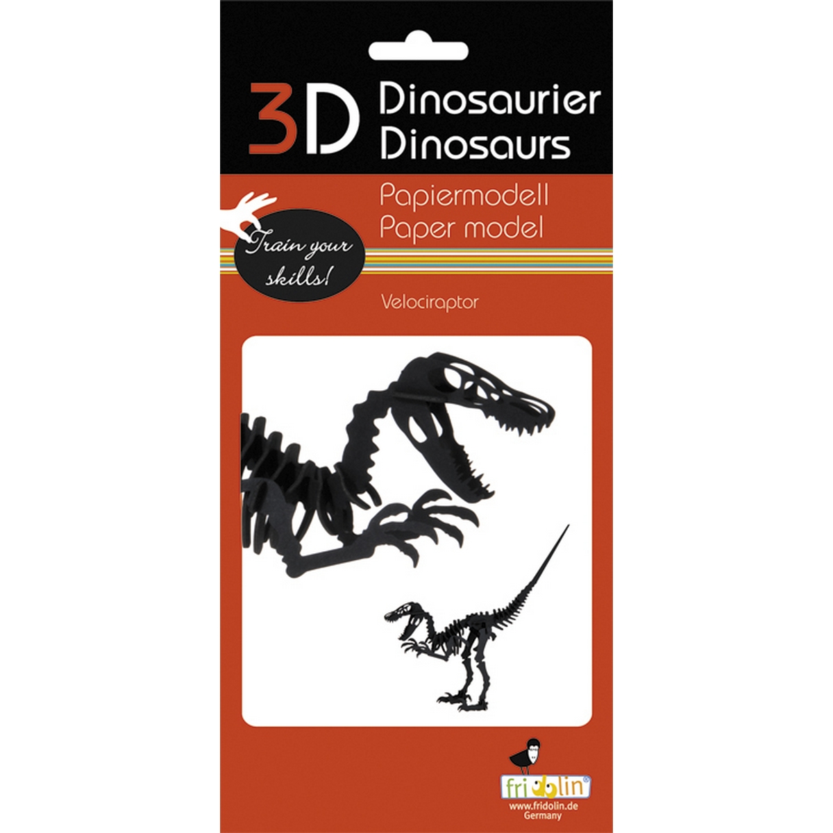 Velociraptor - Modello di carta 3D