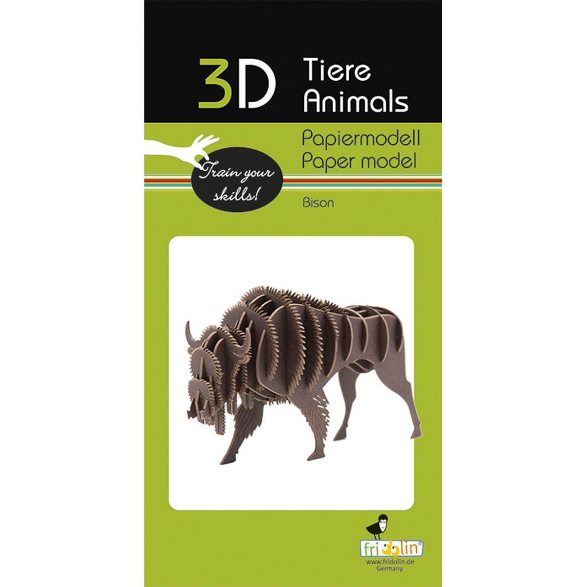 Bisonte - Modello di carta 3D