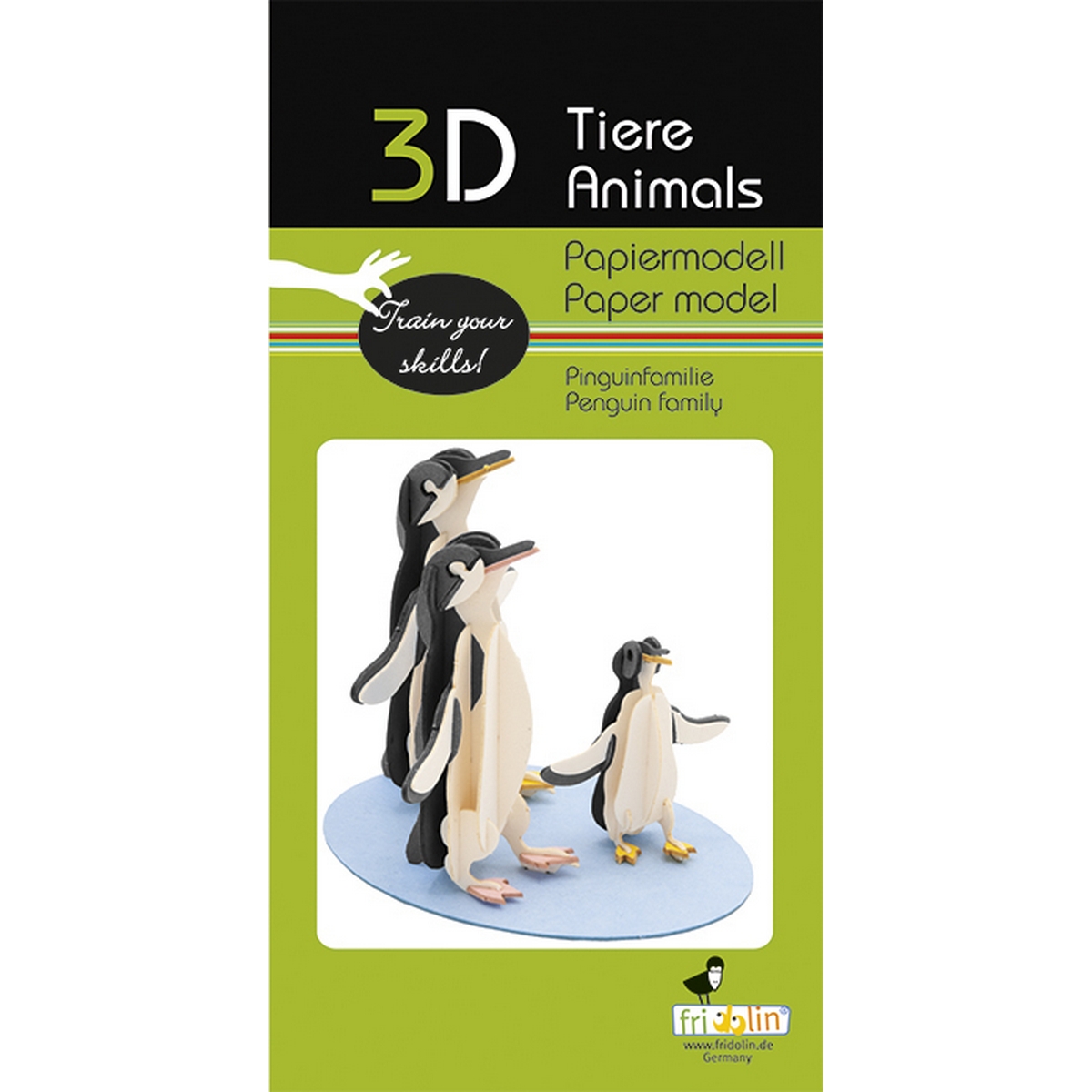 Famiglia Pinguini - Modello di carta 3D