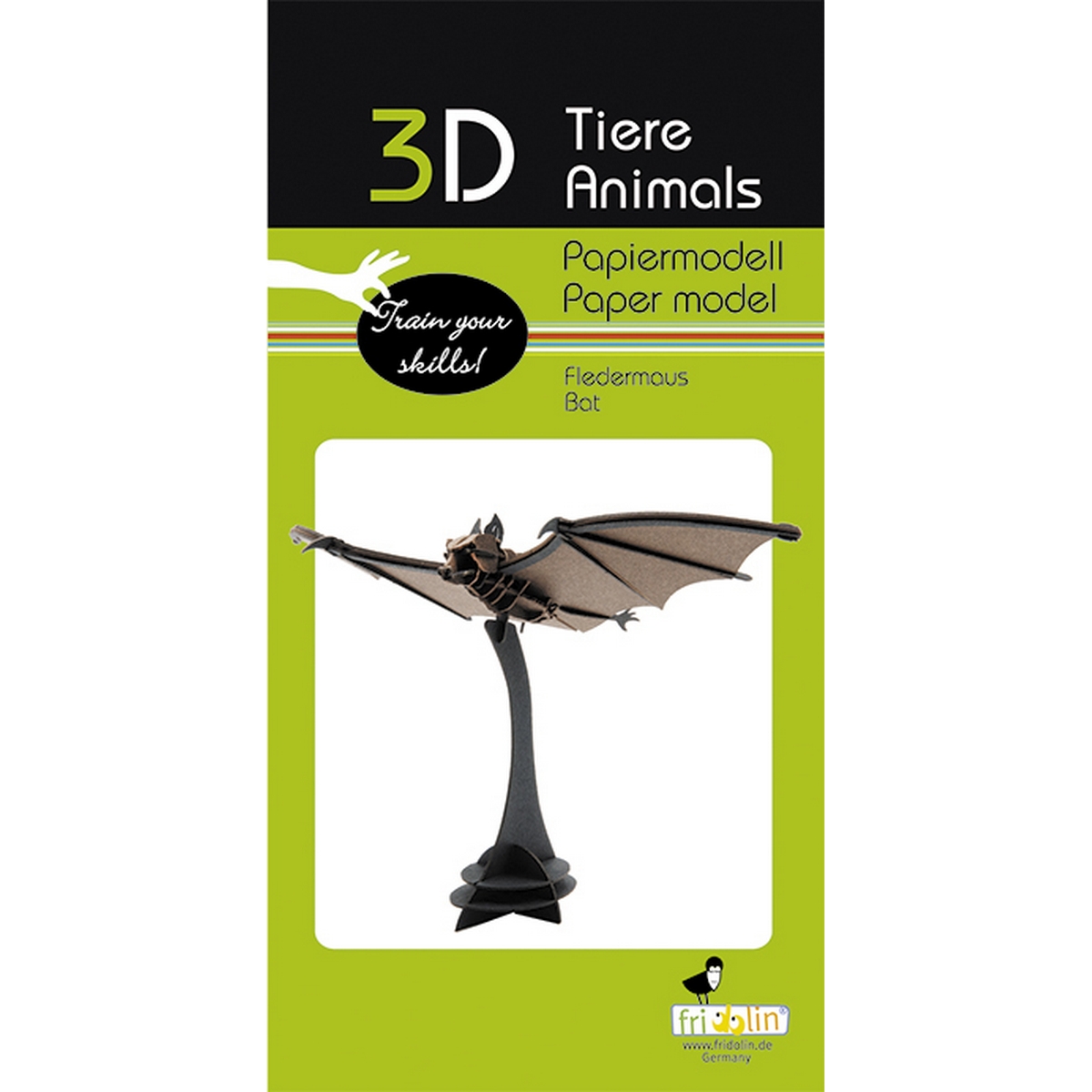 Pipistrello - Modello di carta 3D