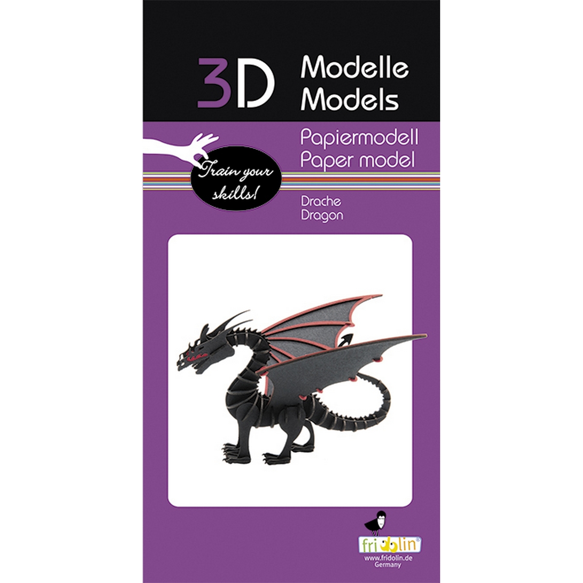 Dragone - Modello di carta 3D