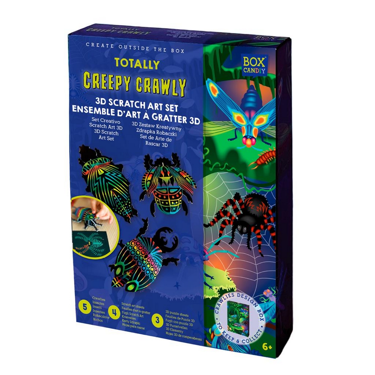 Box Candiy - Insetti Scratch Art