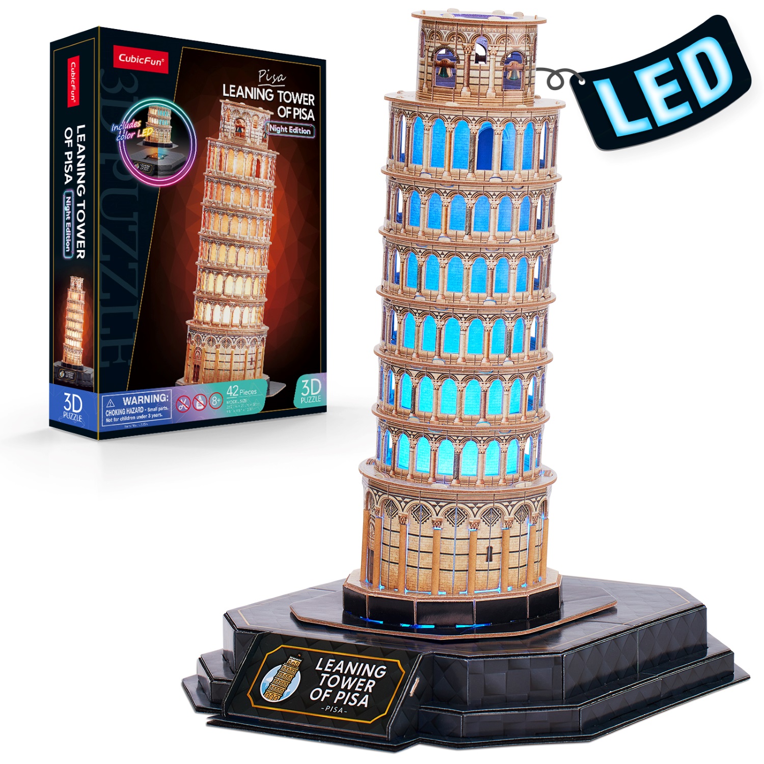 Monumenti Led - Torre di Pisa Italia