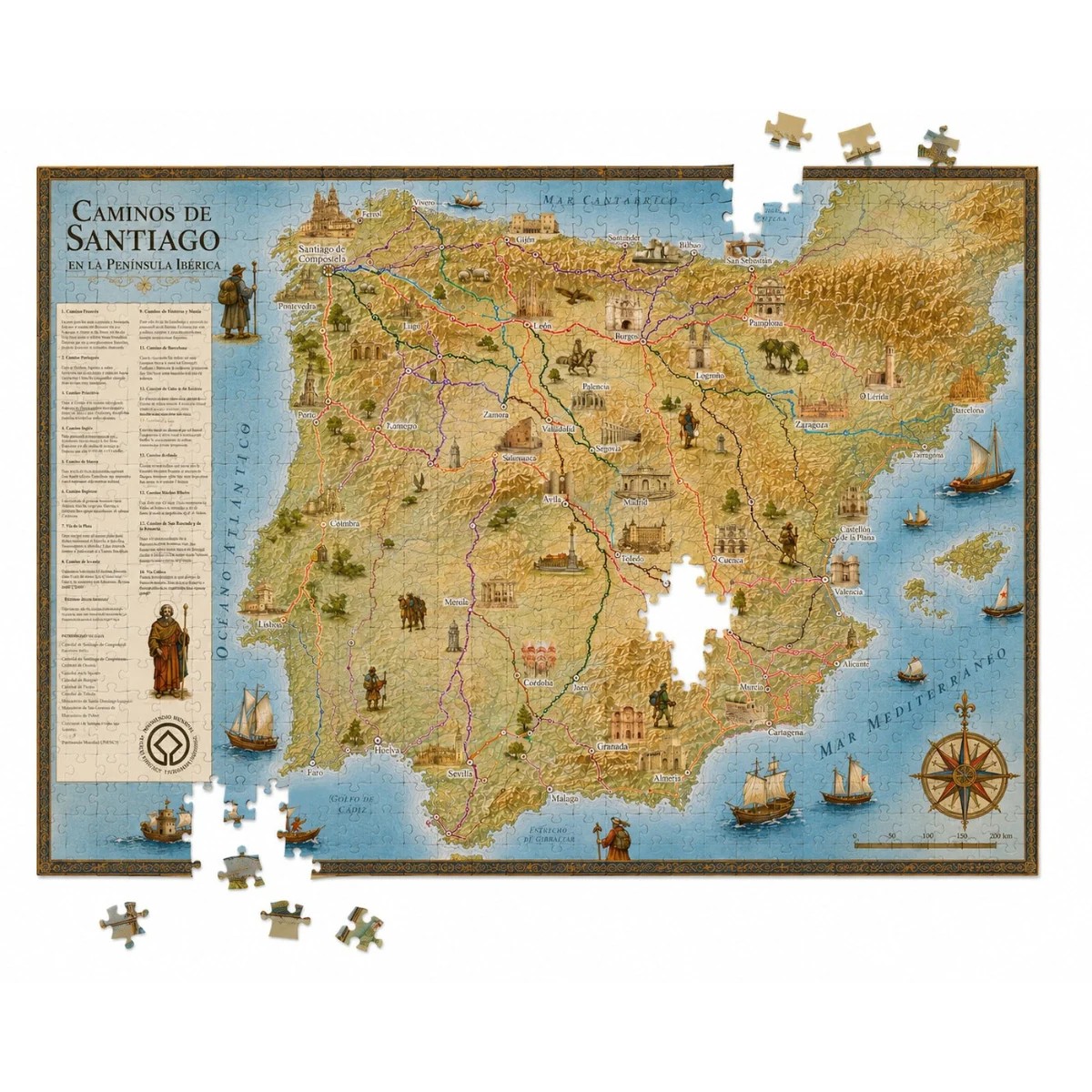Puzzle Cammini di Santiago