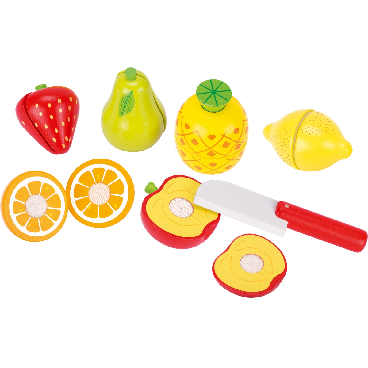 Set frutta in legno