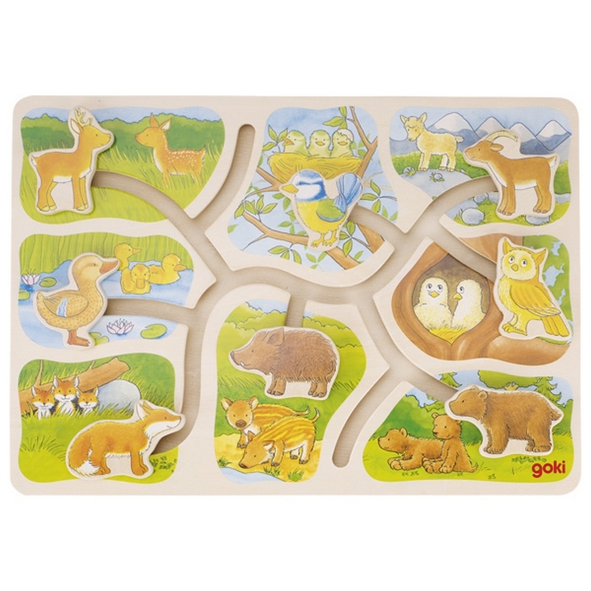Puzzle a tessere mobili, i cuccioli